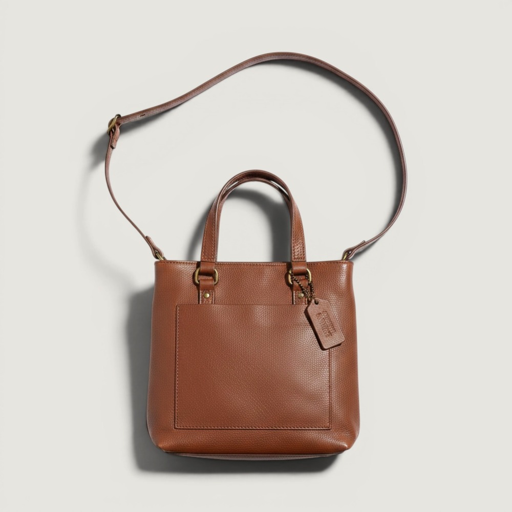 Steven Steve Madden Crossbody‎ Bag Womens Small Cognac Brown Leather Tote